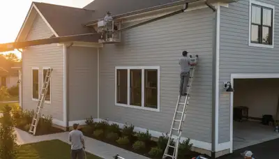 Seamless gutters installed on a Cincinnati, OH home for leak-free Ohio Valley weather protection
