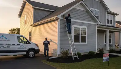 Professional vinyl siding installation on home exterior in Cincinnati, Ohio