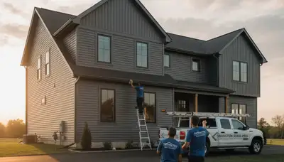 Professional vinyl siding installation on home exterior in Cincinnati, Ohio