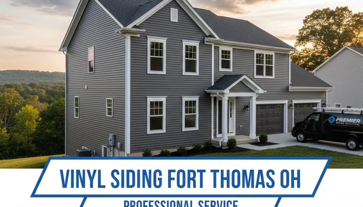 Vinyl siding installation on residential home exterior in Cincinnati, Ohio
