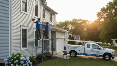 Professional vinyl siding installation on residential home in Cincinnati, Ohio
