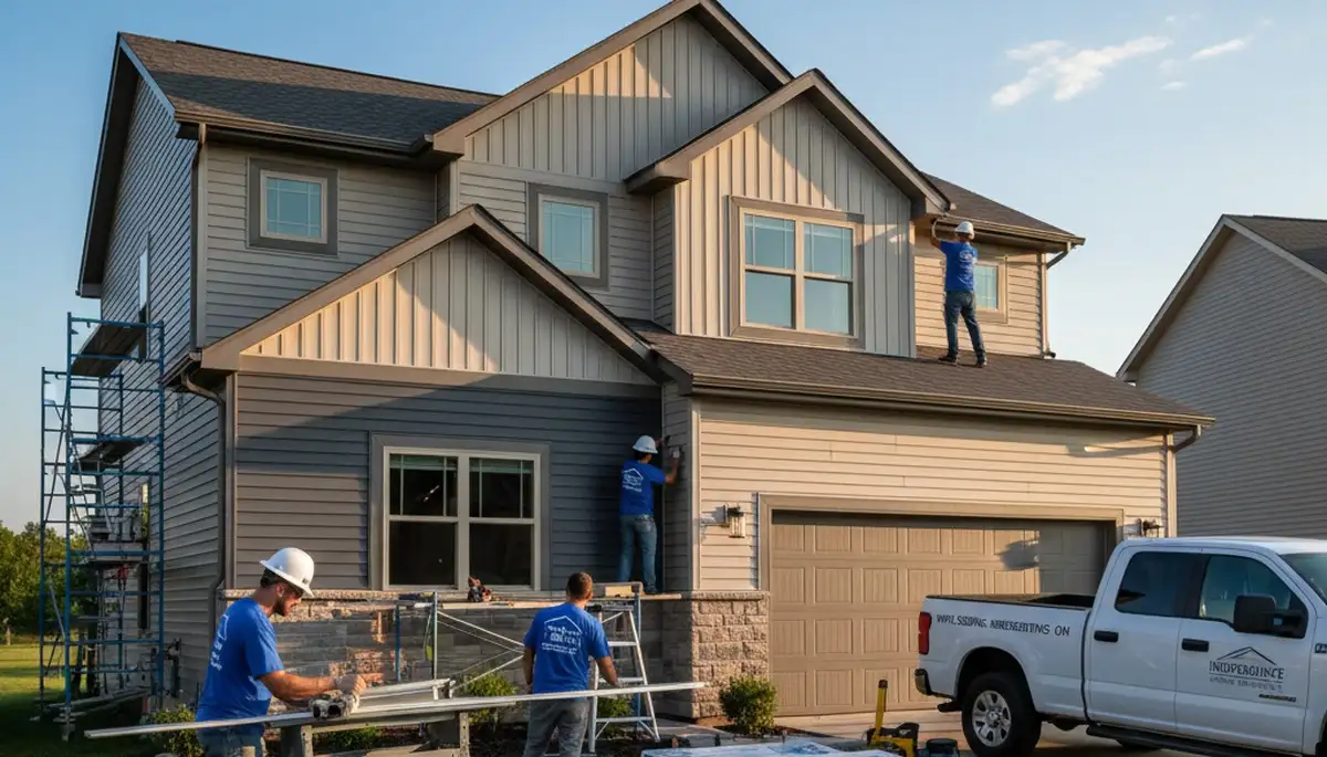 Professional vinyl siding installation on home exterior in Cincinnati, Ohio