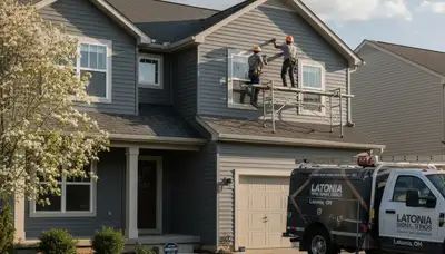 Professional vinyl siding installation on home exterior in Cincinnati, Ohio