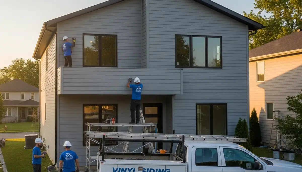 Professional vinyl siding installation on home exterior in Cincinnati, Ohio