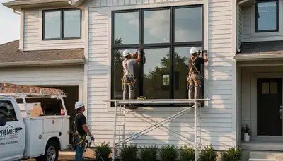 Professional window installation and vinyl siding work in Cincinnati, OH by Next Level Exteriors
